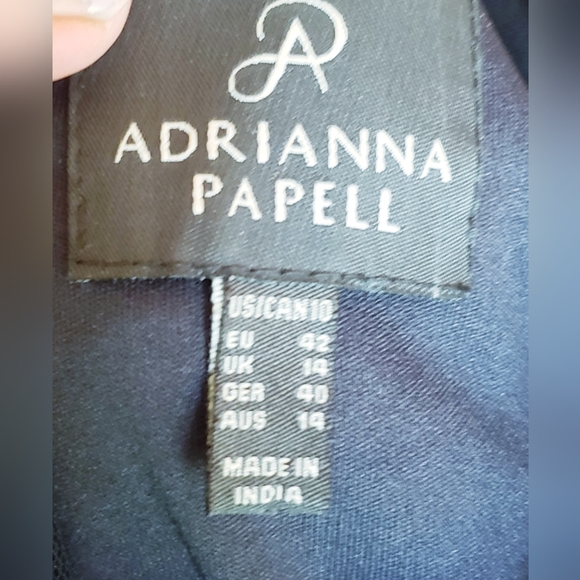 Adrianna Papell Women's Short-Sleeve, Scoop Back All Over Sequin Gown - Picture 7 of 9